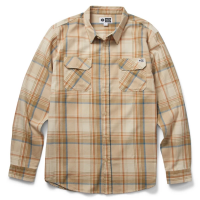 Men's Salty Crew DayBreak Long Sleeve Button Up Shirt Medium Sandstone