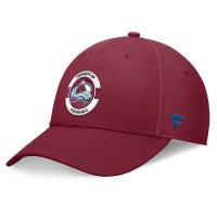 Colorado Avalanche Fanatics 2024 Practice Authentic Pro Flexfit Hat S/M Garnet