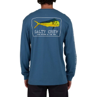 Men's Salty Crew Golden Mahi Long Sleeve T-Shirt Large Slate