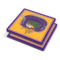 Wildman/Sportula Minnesota Vikings 3D Coaster Set