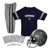 Franklin Sports Kids' Dallas Cowboys Jersey and Helmet Set