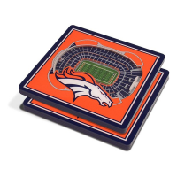 Wildman/Sportula Denver Broncos 3D Coaster Set