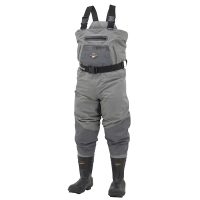 Men's Frogg Toggs SteelHeader Reinforced Nylon Insulated BF Felt Waders Adult 8 Slate/Gray