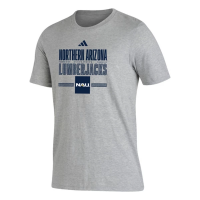 Northern Arizona Lumberjacks adidas Shaded T-Shirt Small Heather Grey