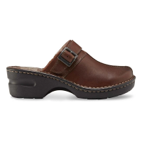 Women's Eastland Mae Casual Clogs 8.5 Brown Leather