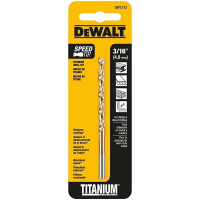 DeWALT 3/16 in x 3.5 in Titanium Speed Tip Drill Bit