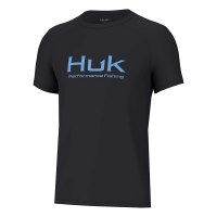 Boys' Huk Pursuit T-Shirt Small Black