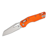 Microtech Standard Issue MSI 210T-11PM Stonewashed Serrated Folding Knife Orange