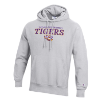 LSU Tigers Champion Hoodie Small Grey