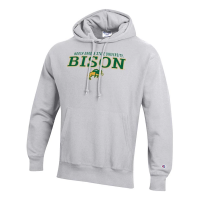 North Dakota State Bison Champion Hoodie 2XLarge Grey