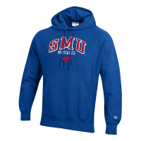 SMU Mustangs Champion Hoodie XLarge Blue