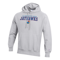 Kansas Jayhawks Champion Hoodie Medium Grey