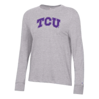 TCU Horned Frogs Champion Women's Bella T-Shirt Small Grey