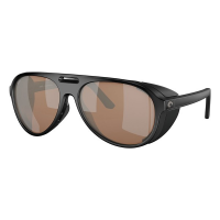 Men's Costa Del Mar Costa Del Mar Grand Catalina Polarized Sunglasses Polarized Sunglasses Matte Black/Copper Silver Mirror Polarized Glass