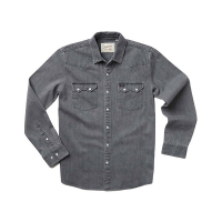 Men's Howler Brothers Dust Up Denim Long Sleeve Button Up Shirt Large Light Wash