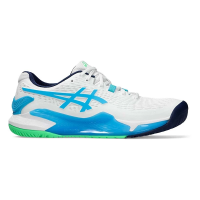 Men's ASICS Gel-Resolution 9 Tennis Shoes 11 White/Digital aqua