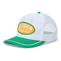 Men's Seager Co. Old Town Snapback Hat One Size White/Green