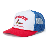 Men's Seager Co. Gone Huntin' Mesh Snapback Hat One Size Red/White/Blue