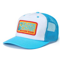 Men's Seager Co. Buckys Trucker Snapback Hat One Size Light Blue/White