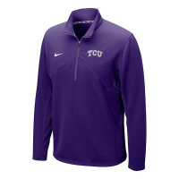 TCU Horned Frogs Nike DriFit Training 1/4 Zip Medium Purple