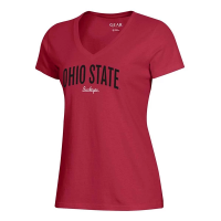 Ohio State Buckeyes Gear For Sports Women's Ohio State Gear Big Cotton Mia Soft Tee T-Shirt XLarge Red