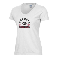 Georgia Bulldogs Gear For Sports Women's Georgia Comfort Wash T-Shirt 2XLarge White