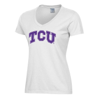 TCU Horned Frogs Gear For Sport Women's Comfort Wash T-Shirt Small White