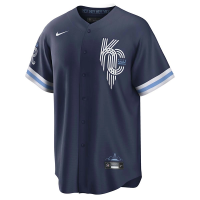 Kansas City Royals Nike 2022 City Connect Jersey Medium Navy