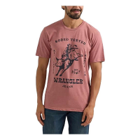 Men's Wrangler Rodeo Tested T-Shirt Medium WTHRD Rose