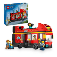 LEGO City Red Double-Decker Sightseeing Bus Toy, London Bus 60407