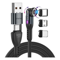 Statik 6ft 360 Pro Magnetic 3-in-1 Charging Cable