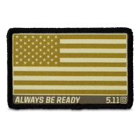 5.11 USA Flag Woven Patch Visor Coyote