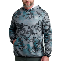 Men's Huk Coldfront+ KC Printed Fishing Hoodie Medium Night Owl Digital Camo