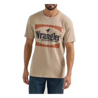 Men's Wrangler Western Wear T-Shirt Small Trnch Coat