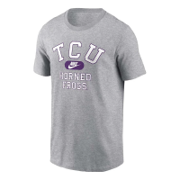 TCU Horned Frogs Nike Arch NSW T-Shirt Medium Heather Grey