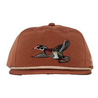 Men's Duck Camp Wood Duck Snapback Hat One Size Dust Brown