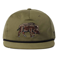 Men's Duck Camp Hog Snapback Hat One Size Military Green