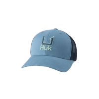 Men's Huk Barb U Trucker Adjustable Hat One Size Quiet Harbor