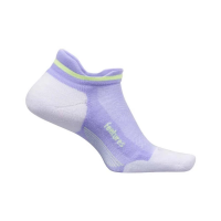 Women's Feetures Elite Max Cushion Tab No Show Running Socks Medium Lavender Rush