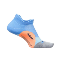 Adult Feetures Elite Light Cushion Tab No Show Running Socks Large Blue Burst