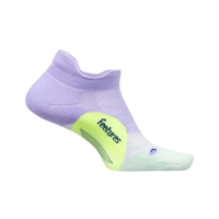 Women's Feetures Elite Light Cushion Tab No Show Running Socks Small Lavender Rush