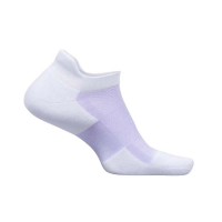 Women's Feetures High Performance Max Cushion Tab No Show Running Socks Small Mystic Violet