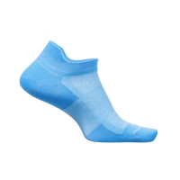 Women's Feetures High Performance Ultra Light Tab No Show Running Socks Medium Blue Horizon