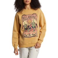 Women's Billabong Desert Drifter Crewneck Sweatshirt Medium Hemp