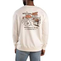 Men's Sendero Provisions Co. Western Show Crewneck Sweatshirt XLarge Vintage White