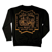 Men's Sendero Provisions Co. Shootin' Hand Crewneck Sweatshirt Large Black