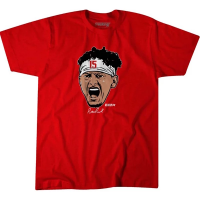 Kids' Kansas City Chiefs BreakingT Patrick Mahomes Swag Head T-Shirt Large Red