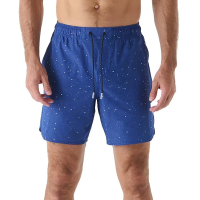 Men's Legends Luka HD Lined Shorts Small Pacific Blue Splatter