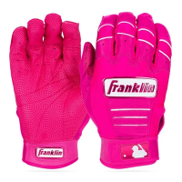 Men's Franklin CFX Pro Hi-Lite Baseball Batting Gloves Pink Large