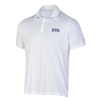 TCU Horned Frogs Under Armour Tech Mesh Polo XLarge White